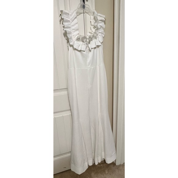 Cololura Sexy Long Off Shoulder Ruffles Stringy Selvedge Mermaid Bodycon Dress - Picture 8 of 15